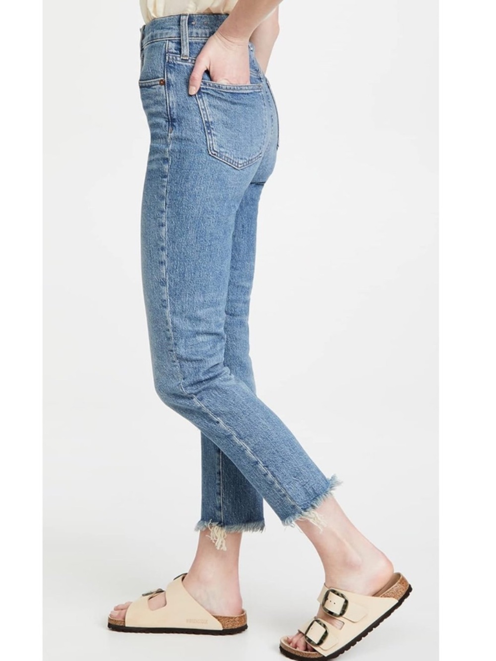 Madewell Perfect Vintage Crop Jeans Blue Wash 27 - Picture 2 of 13